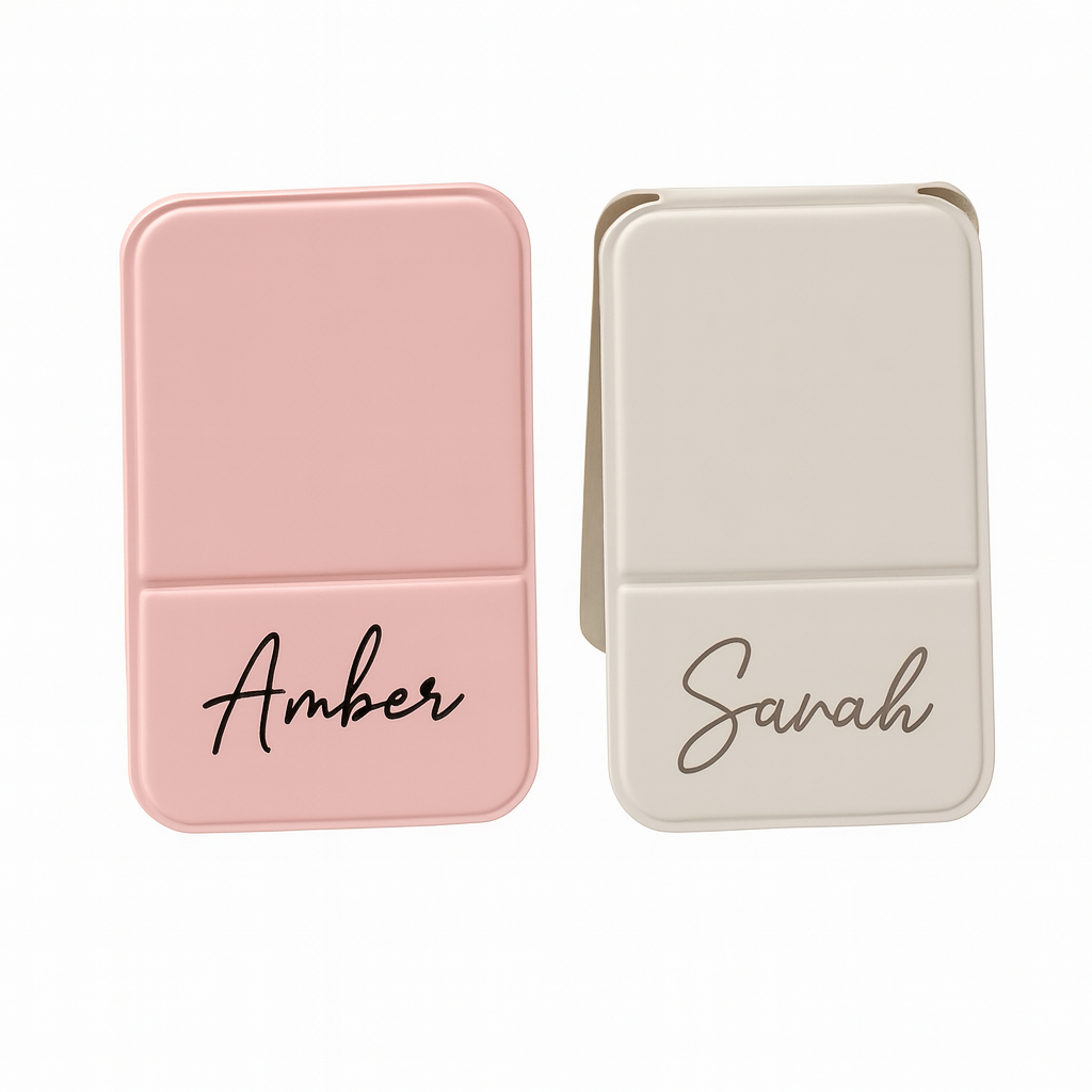 Personalised Compact Mirror – Custom Name Travel Mirror