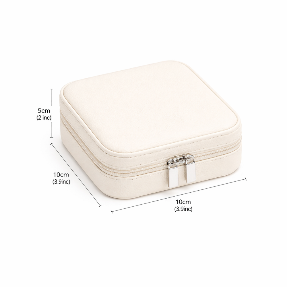 Personalised PU Leather Jewellery Box – Custom Name Gift (Small)