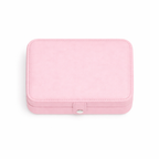 Pink jewellery box on a white background